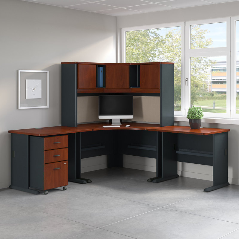 Bush Business Furniture Series A 5 Piece Office Set with Hutch Wayfair.ca
